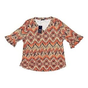 Sampeel‎ Women's XXL V-Neck Tunic Top NWT